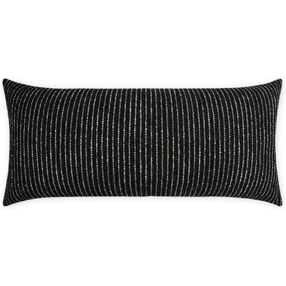 Outdoor Burson Lumbar Pillow - Onyx-Outdoor Pillows-D.V. Kap-LOOMLAN