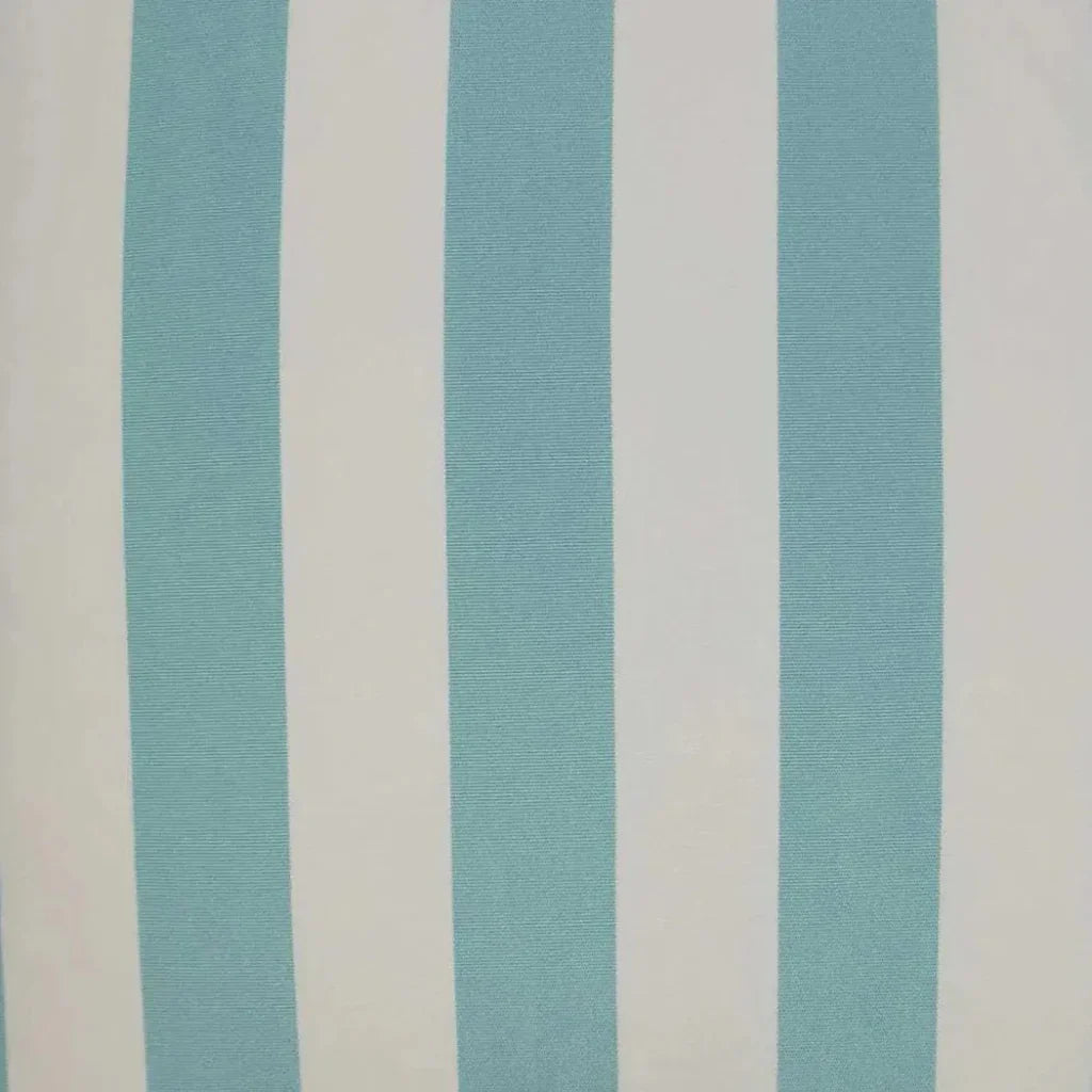 Outdoor Café Stripe Pillow - Aqua-Outdoor Pillows-D.V. Kap-LOOMLAN