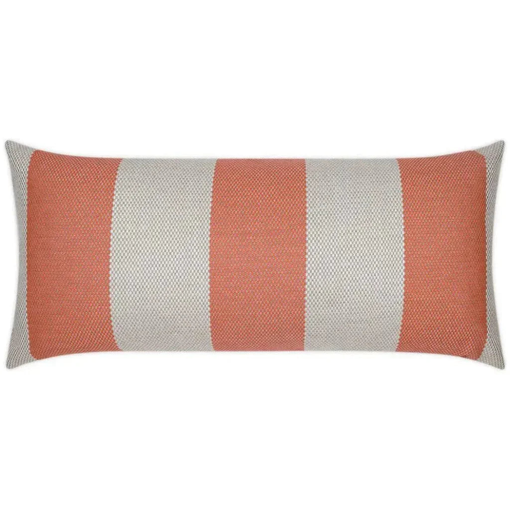 Outdoor Carlsbad Lumbar Pillow - Guava-Outdoor Pillows-D.V. Kap-LOOMLAN