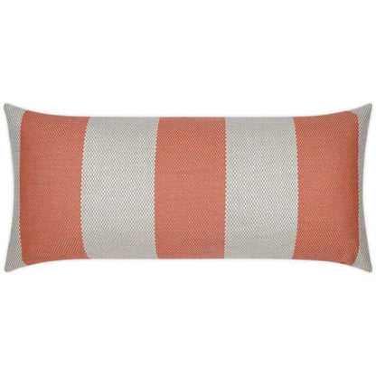 Outdoor Carlsbad Lumbar Pillow - Guava-Outdoor Pillows-D.V. Kap-LOOMLAN