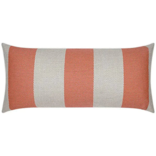 Outdoor Carlsbad Lumbar Pillow - Guava-Outdoor Pillows-D.V. Kap-LOOMLAN
