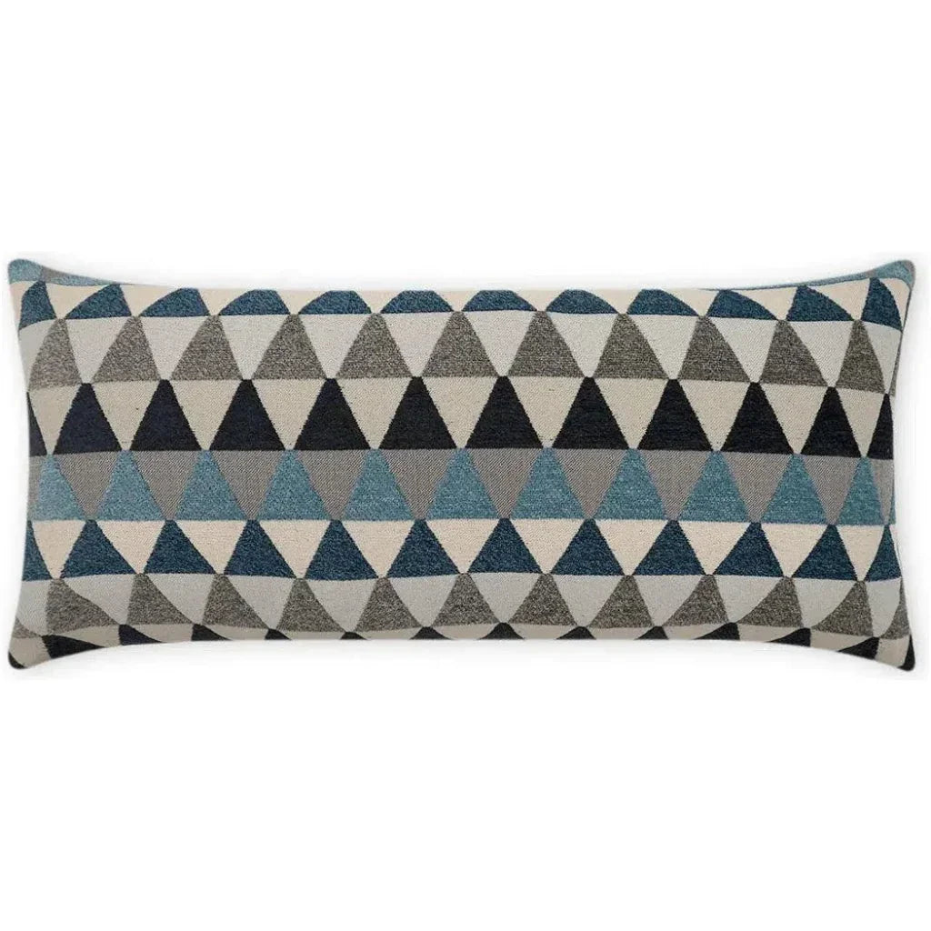 Outdoor Centenal Lumbar Pillow - Indigo-Outdoor Pillows-D.V. Kap-LOOMLAN