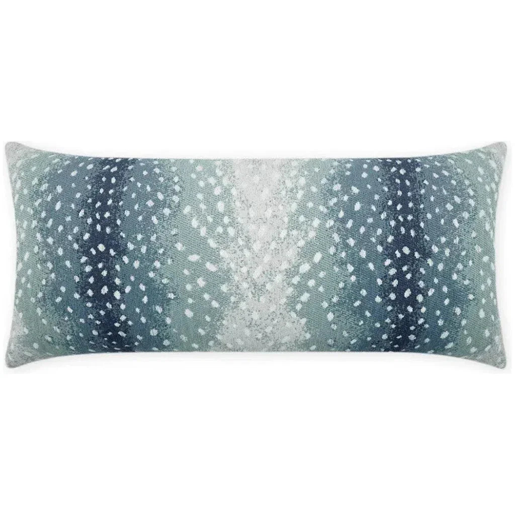 Outdoor Cerbiatta Lumbar Pillow - Azure-Outdoor Pillows-D.V. Kap-LOOMLAN