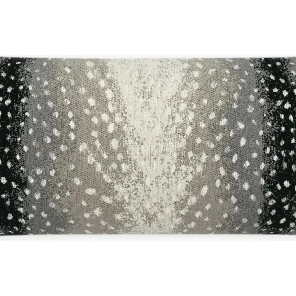 Outdoor Cerbiatta Lumbar Pillow - Onyx-Outdoor Pillows-D.V. Kap-LOOMLAN