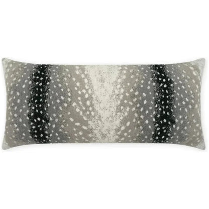 Outdoor Cerbiatta Lumbar Pillow - Onyx-Outdoor Pillows-D.V. Kap-LOOMLAN