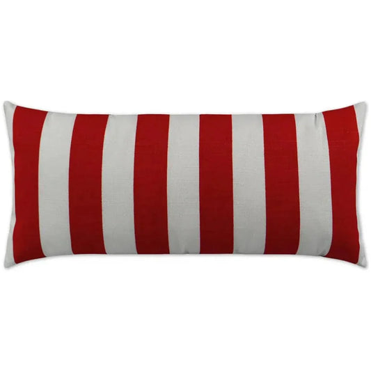 Outdoor Classics Lumbar Pillow - Red-Outdoor Pillows-D.V. Kap-LOOMLAN