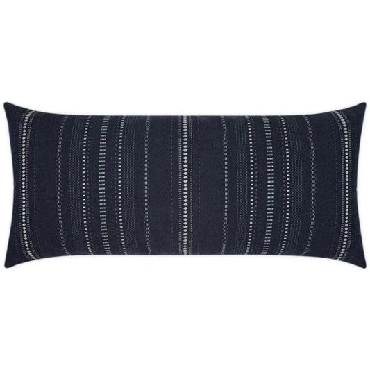 Outdoor Copeland Lumbar Pillow - Midnight-Outdoor Pillows-D.V. Kap-LOOMLAN