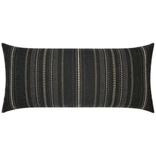 Outdoor Copeland Lumbar Pillow - Onyx-Outdoor Pillows-D.V. Kap-LOOMLAN