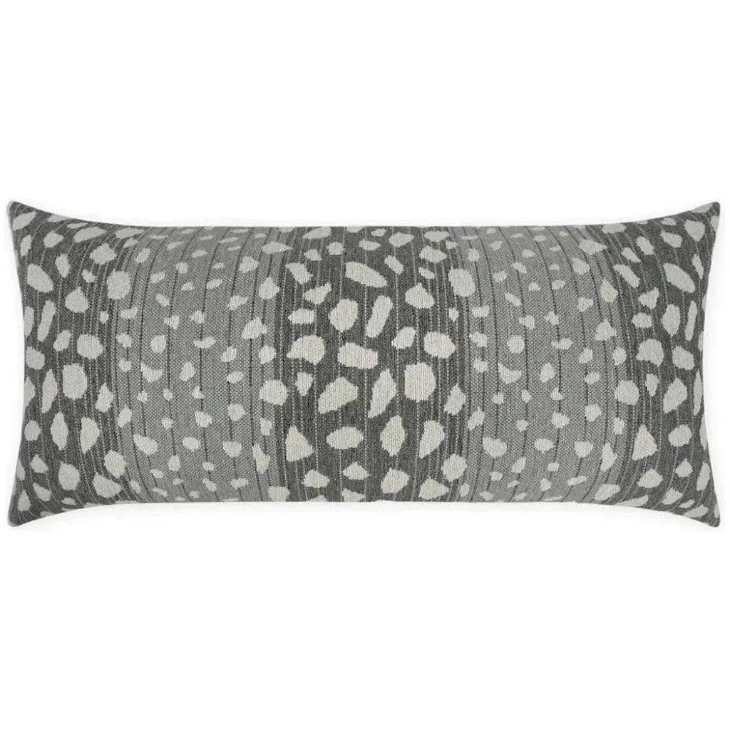 Outdoor Deerskin Lumbar Pillow - Flannel-Outdoor Pillows-D.V. Kap-LOOMLAN