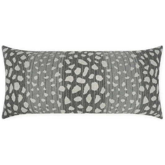 Outdoor Deerskin Lumbar Pillow - Flannel-Outdoor Pillows-D.V. Kap-LOOMLAN