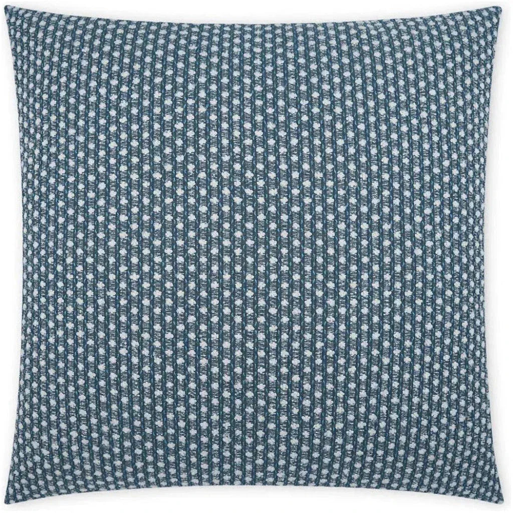 Outdoor Dot Dash Pillow - Blue-Outdoor Pillows-D.V. Kap-LOOMLAN