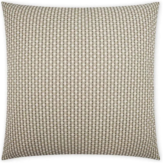 Outdoor Dot Dash Pillow - Taupe-Outdoor Pillows-D.V. Kap-LOOMLAN