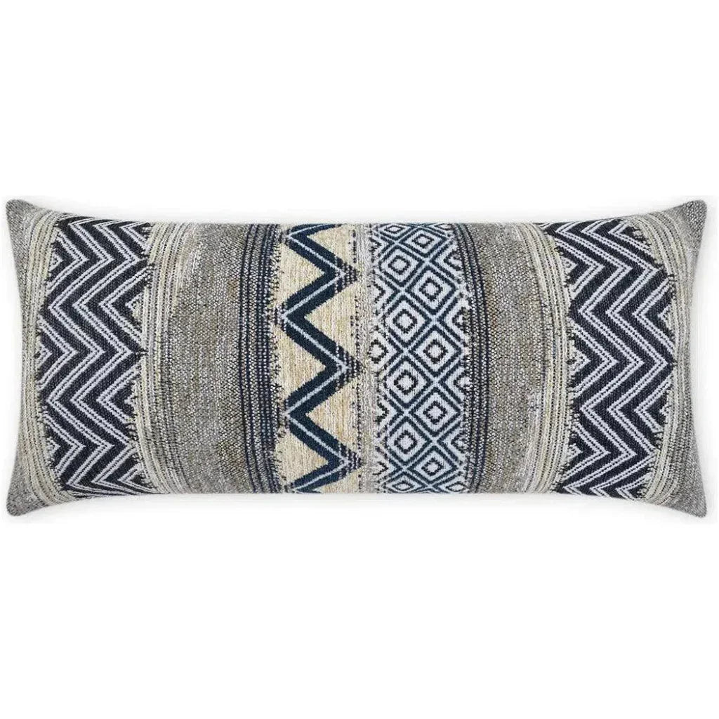 Outdoor Embolden Lumbar Pillow - Blue-Outdoor Pillows-D.V. Kap-LOOMLAN