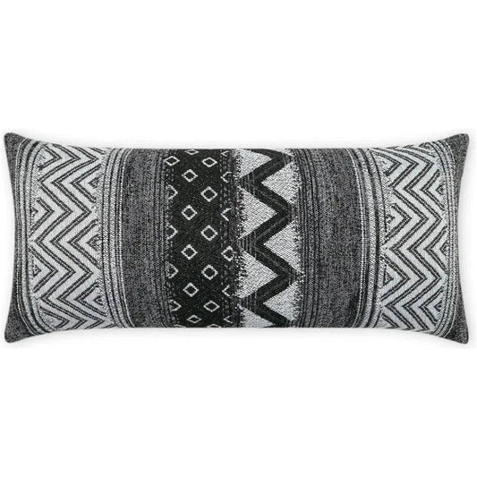 Outdoor Embolden Lumbar Pillow - Charcoal-Outdoor Pillows-D.V. Kap-LOOMLAN