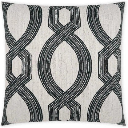 Outdoor Evadne Pillow - Black-Outdoor Pillows-D.V. Kap-LOOMLAN