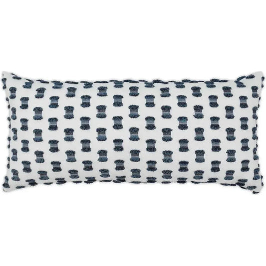Outdoor Fifi Lumbar Pillow - Indigo-Outdoor Pillows-D.V. Kap-LOOMLAN