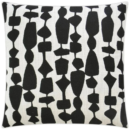 Outdoor Freya Pillow - Black-Outdoor Pillows-D.V. Kap-LOOMLAN
