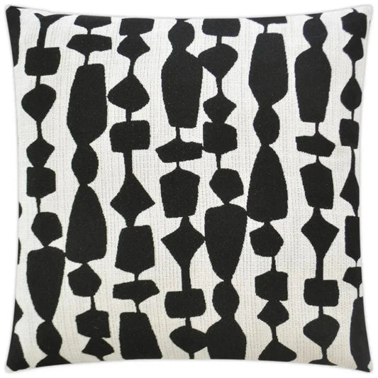 Outdoor Freya Pillow - Black-Outdoor Pillows-D.V. Kap-LOOMLAN