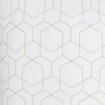 Outdoor Hex Quilt Lumbar Pillow - White-Outdoor Pillows-D.V. Kap-LOOMLAN