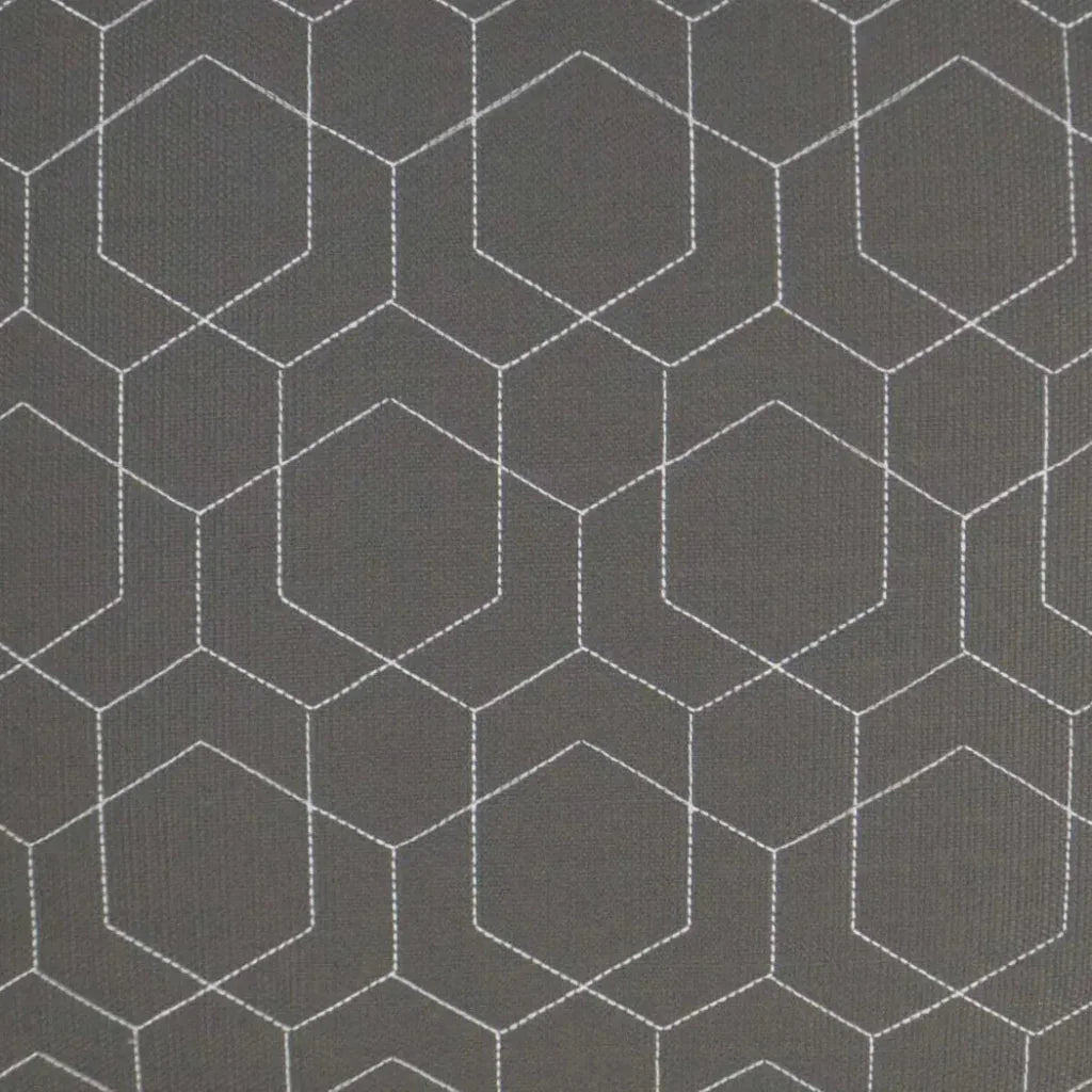 Outdoor Hex Quilt Pillow - Grey-Outdoor Pillows-D.V. Kap-LOOMLAN