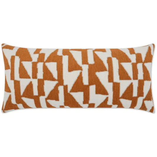 Outdoor Imka Lumbar Pillow - Orange-Outdoor Pillows-D.V. Kap-LOOMLAN