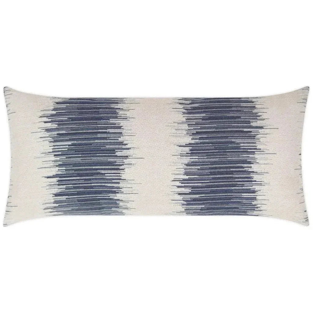 Outdoor Impromptu Lumbar Pillow - Indigo-Outdoor Pillows-D.V. Kap-LOOMLAN