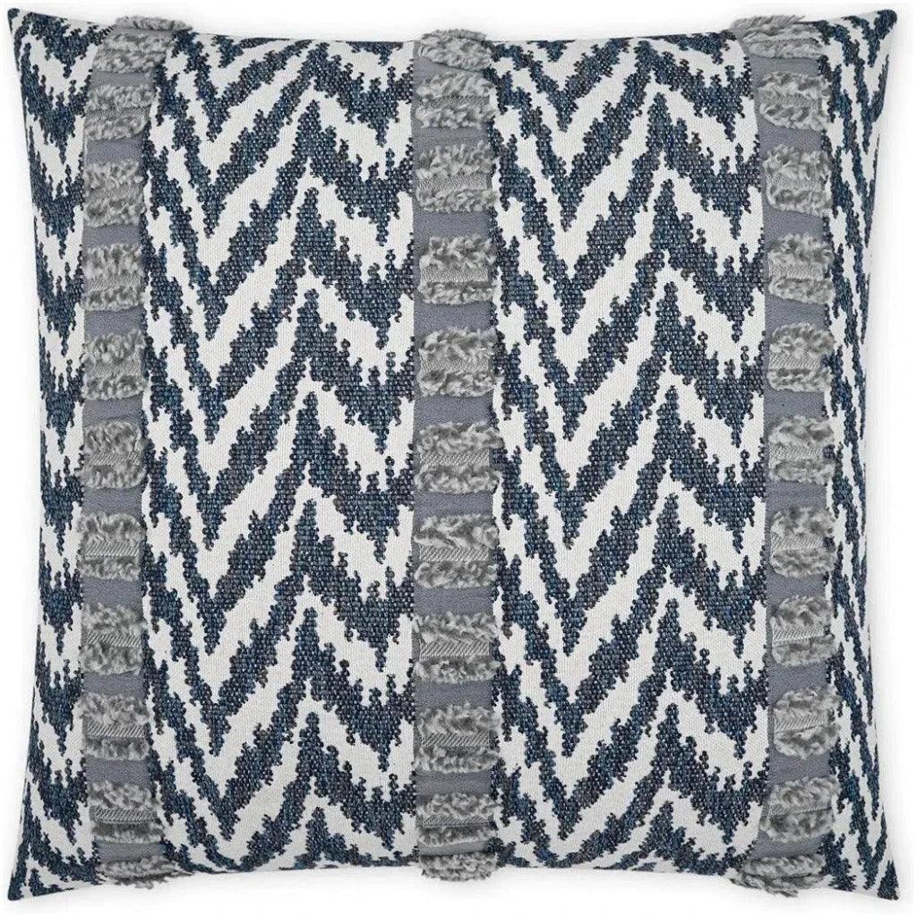 Outdoor Indiana Pillow - Indigo-Outdoor Pillows-D.V. Kap-LOOMLAN