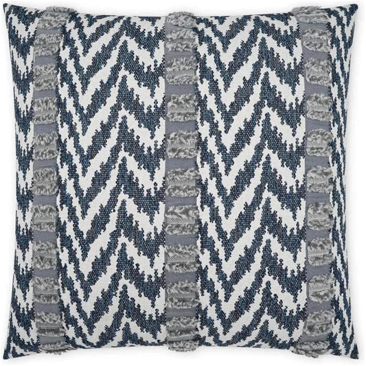 Outdoor Indiana Pillow - Indigo-Outdoor Pillows-D.V. Kap-LOOMLAN