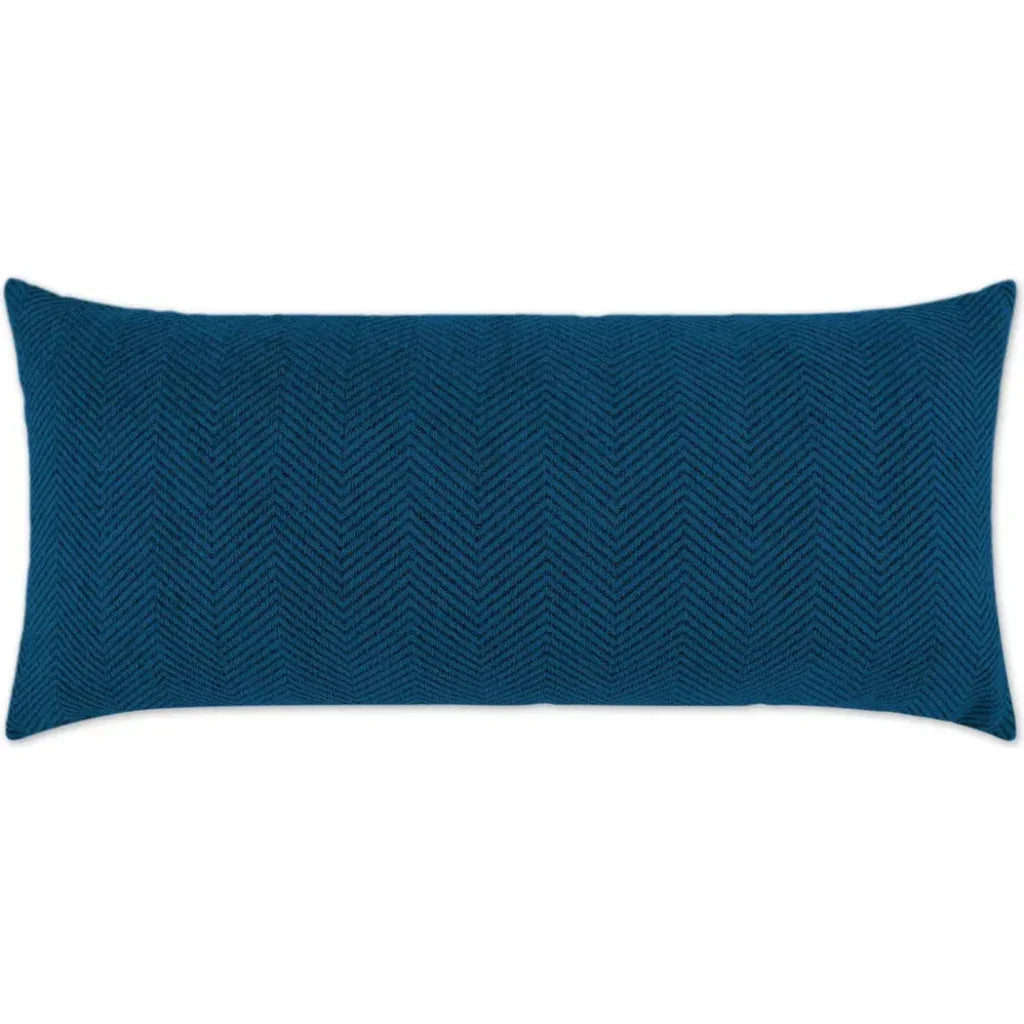 Outdoor Justify Lumbar Pillow - Indigo-Outdoor Pillows-D.V. Kap-LOOMLAN