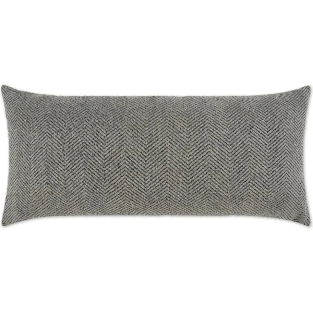 Outdoor Justify Lumbar Pillow - Slate-Outdoor Pillows-D.V. Kap-LOOMLAN