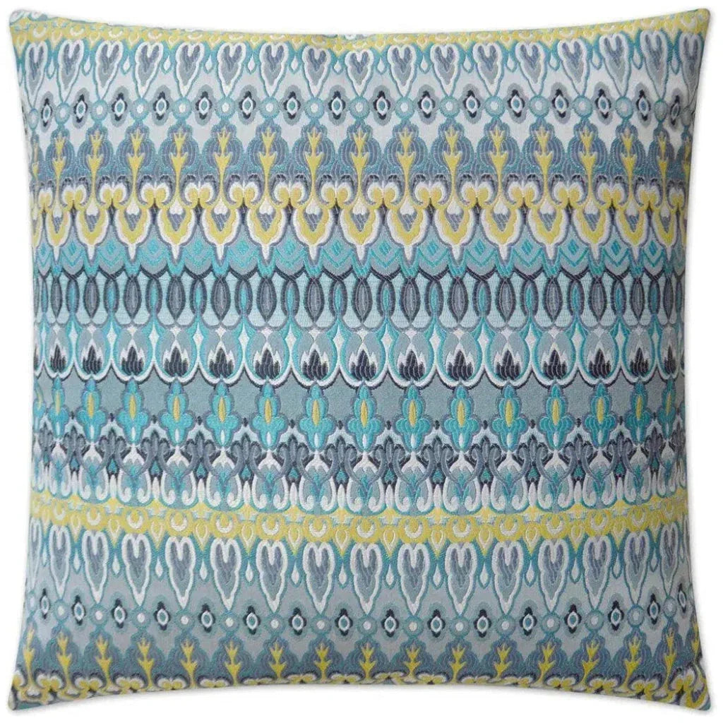 Outdoor Kanthum Pillow - Turquoise-Outdoor Pillows-D.V. Kap-LOOMLAN