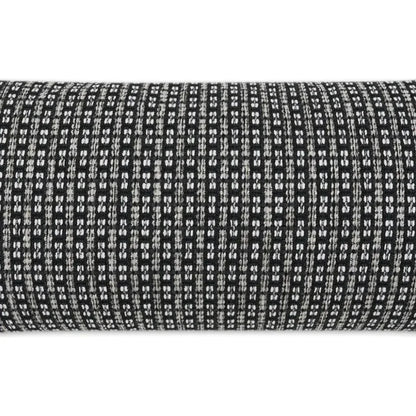 Outdoor Kittery Lumbar Pillow - Ebony-Outdoor Pillows-D.V. Kap-LOOMLAN