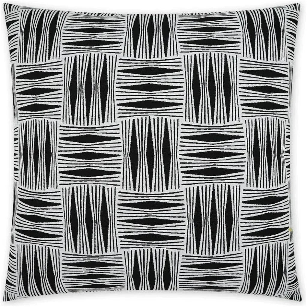 Outdoor Kizomba Pillow - Ebony-Outdoor Pillows-D.V. Kap-LOOMLAN