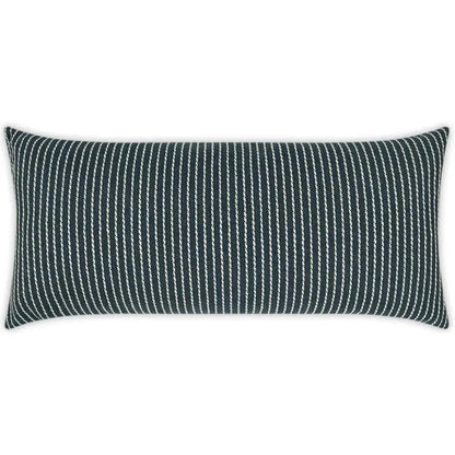 Outdoor Linus Lumbar Pillow - Indigo-Outdoor Pillows-D.V. Kap-LOOMLAN