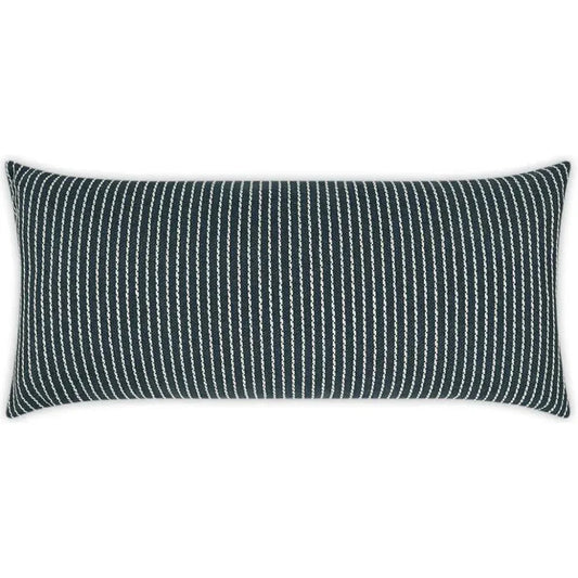 Outdoor Linus Lumbar Pillow - Indigo-Outdoor Pillows-D.V. Kap-LOOMLAN