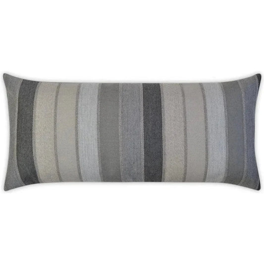 Outdoor Lucy Lumbar Pillow - Asphalt-Outdoor Pillows-D.V. Kap-LOOMLAN