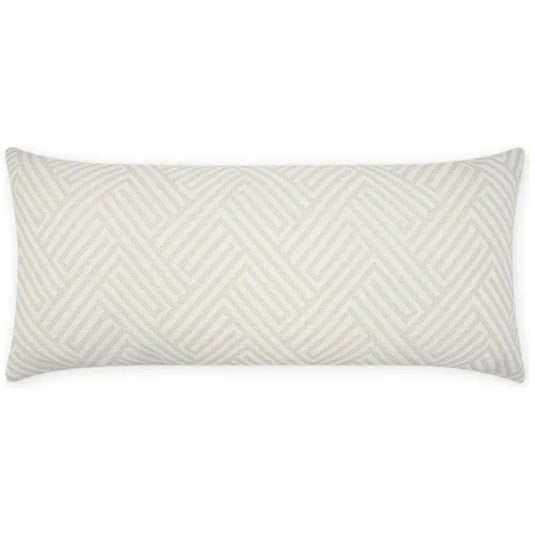 Outdoor Mandros Lumbar Pillow - Ivory-Outdoor Pillows-D.V. Kap-LOOMLAN