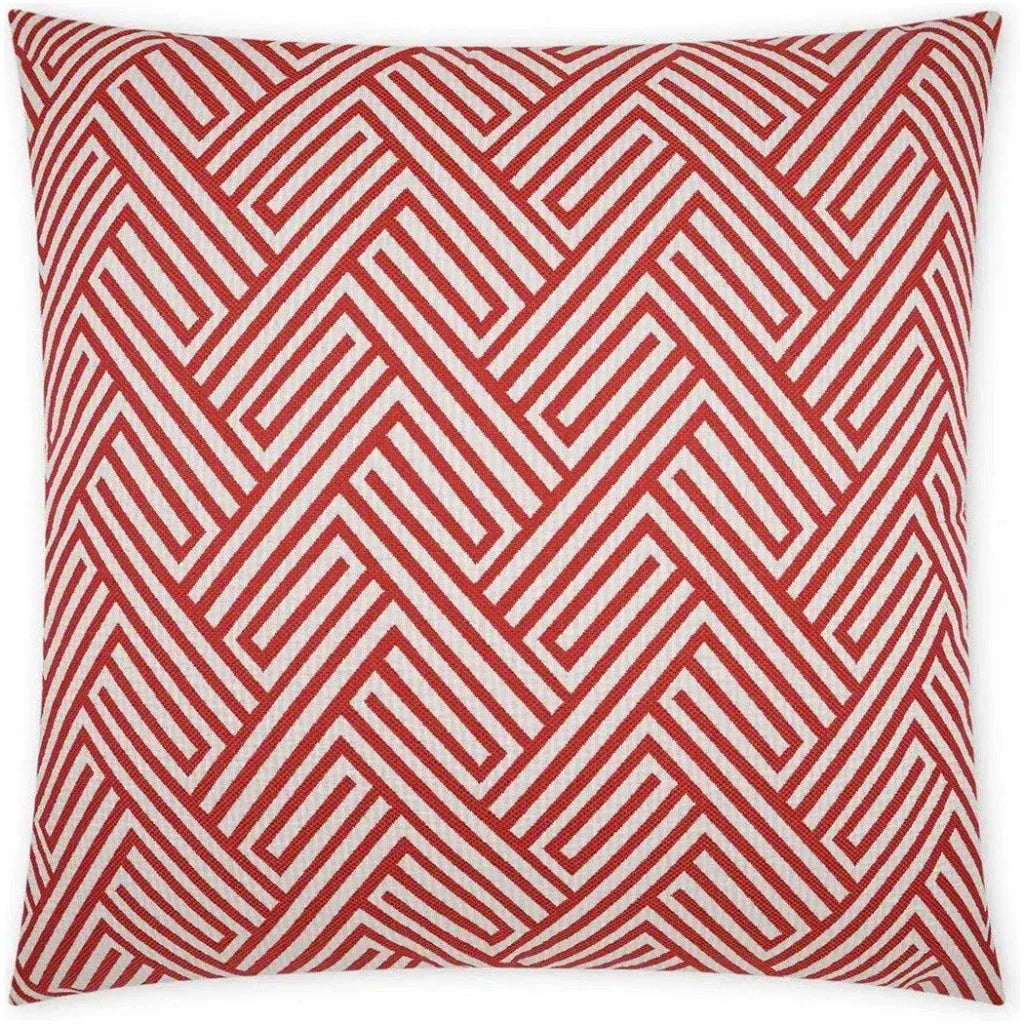 Outdoor Mandros Pillow - Coral-Outdoor Pillows-D.V. Kap-LOOMLAN