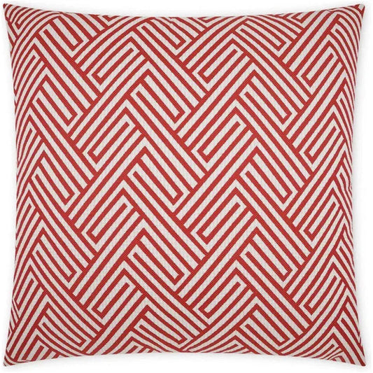 Outdoor Mandros Pillow - Coral-Outdoor Pillows-D.V. Kap-LOOMLAN