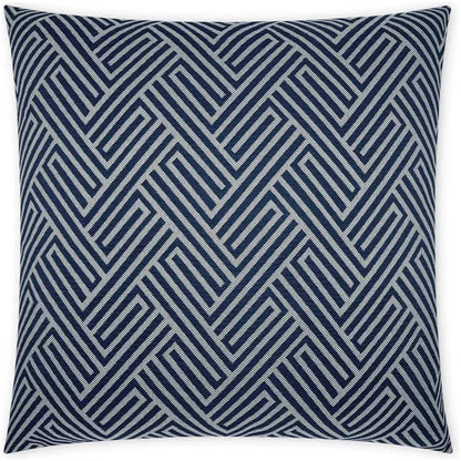 Outdoor Mandros Pillow - Navy-Outdoor Pillows-D.V. Kap-LOOMLAN