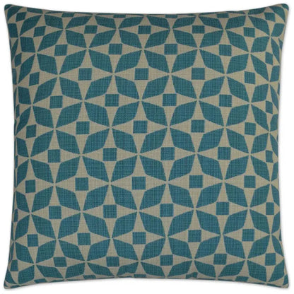 Outdoor Marquee Pillow - Turquoise-Outdoor Pillows-D.V. Kap-LOOMLAN