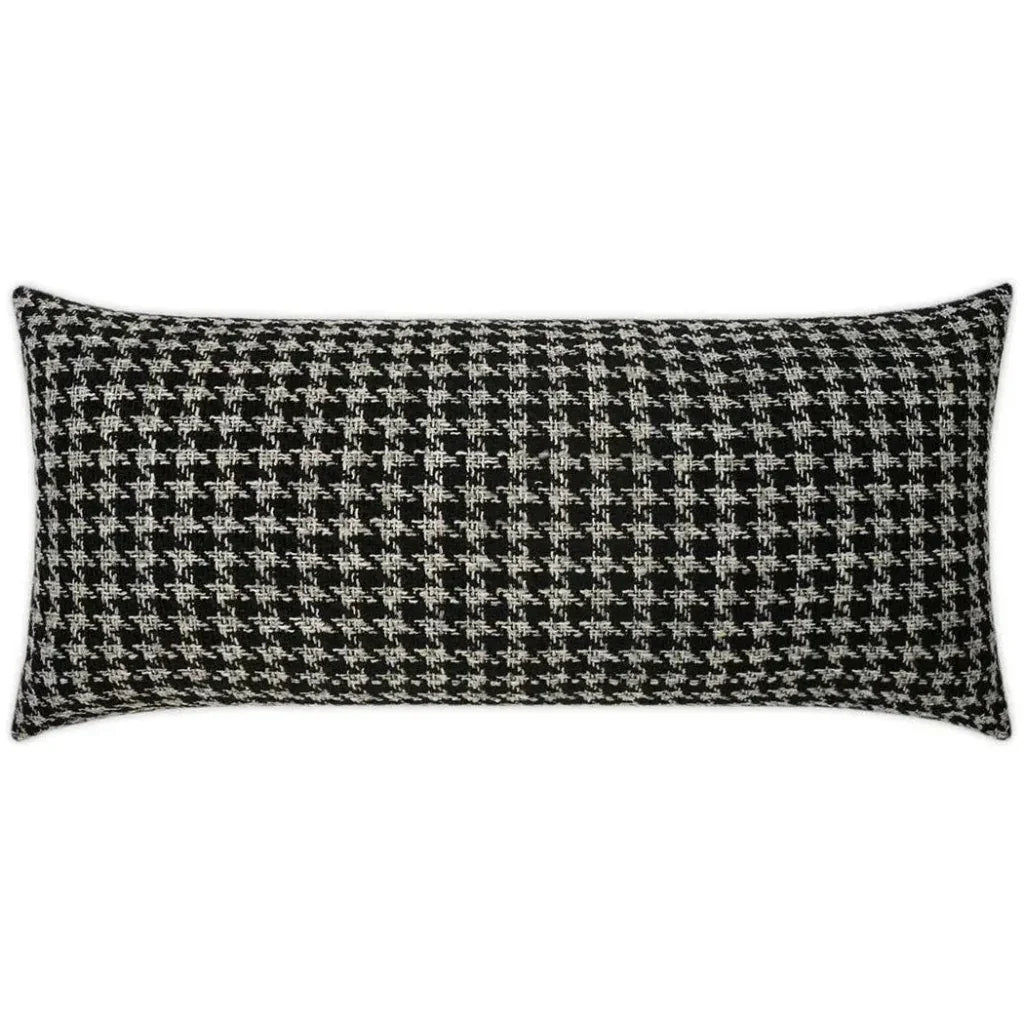 Outdoor Maxim Lumbar Pillow - Black-Outdoor Pillows-D.V. Kap-LOOMLAN