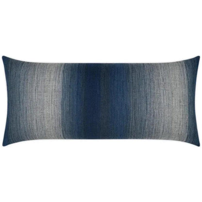 Outdoor Meditate Lumbar Pillow - Indigo-Outdoor Pillows-D.V. Kap-LOOMLAN