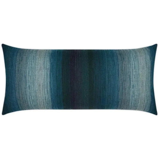 Outdoor Meditate Lumbar Pillow - Turquoise-Outdoor Pillows-D.V. Kap-LOOMLAN