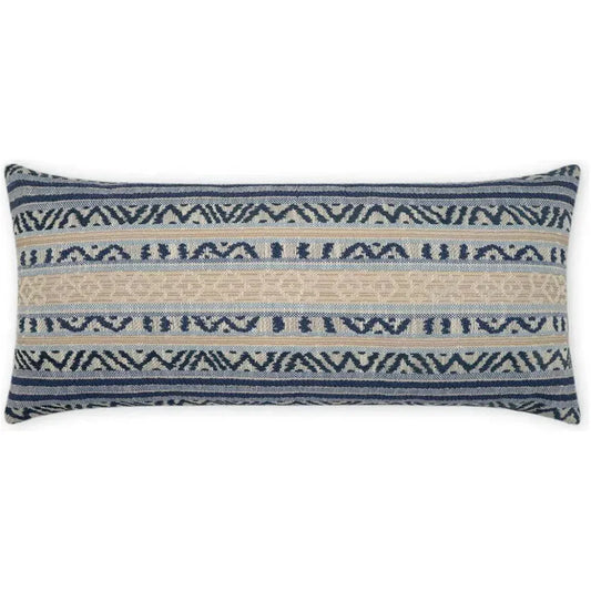 Outdoor Motiva Lumbar Pillow - Azure-Outdoor Pillows-D.V. Kap-LOOMLAN