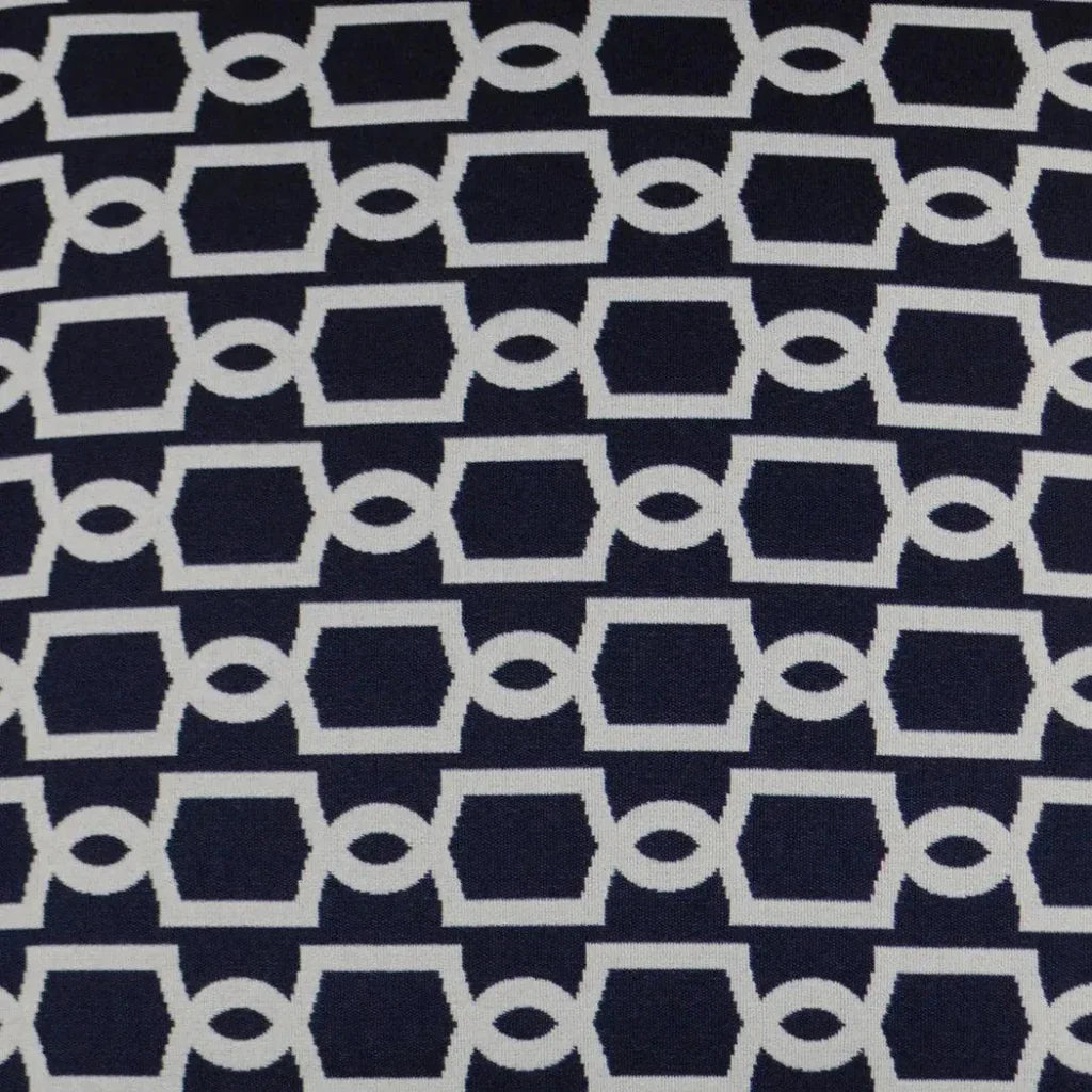 Outdoor Ocean Gate Lumbar Pillow - Navy-Outdoor Pillows-D.V. Kap-LOOMLAN