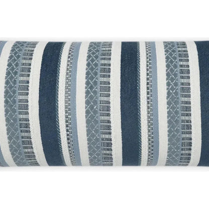 Outdoor Oriana Lumbar Pillow - Indigo-Outdoor Pillows-D.V. Kap-LOOMLAN