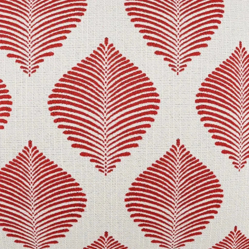 Outdoor Palmero Lumbar Pillow - Red-Outdoor Pillows-D.V. Kap-LOOMLAN