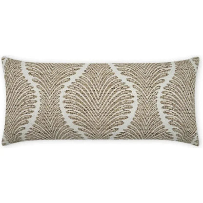 Outdoor Palmyra Lumbar Pillow - Taupe-Outdoor Pillows-D.V. Kap-LOOMLAN