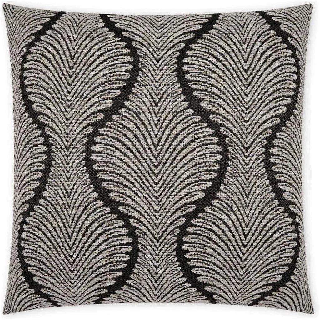 Outdoor Palmyra Pillow - Black-Outdoor Pillows-D.V. Kap-LOOMLAN